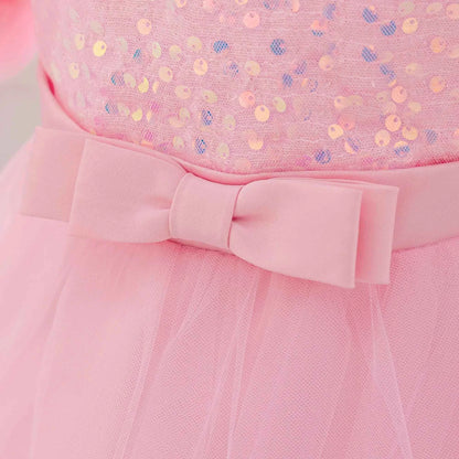 Girls 3D Flower Party Princess Dress for Baby Christmas Gown 1-10 Yrs Birthday Bow Tulle Bridemaid Dresses Wedding Kids Clothing