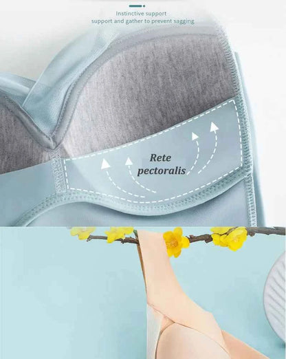 Women Sexy Bra Full Cup Brassiere Female U Back Underwear Lace Splicing Pespective Bralette V Neck Intimates Lingerie Large Size