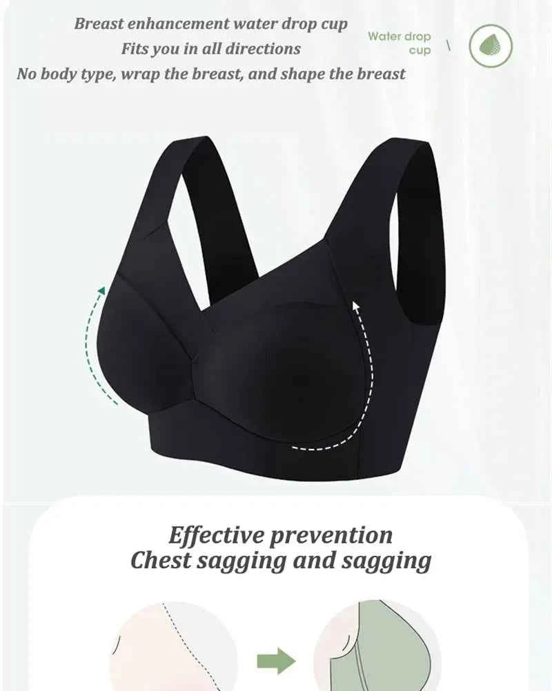 Women Sexy Bra Full Cup Brassiere Female U Back Underwear Lace Splicing Pespective Bralette V Neck Intimates Lingerie Large Size