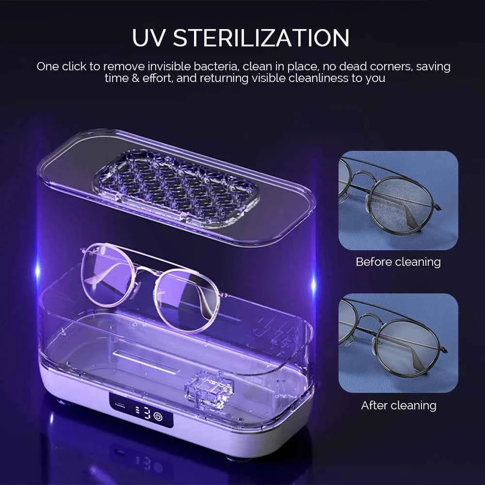 Ultrasonic Glasses Cleaning Ultrasound Jewelry Cleaner Machine High Frequency Ultrasonic Cleaning Bath For Jewelry Makeup Brush