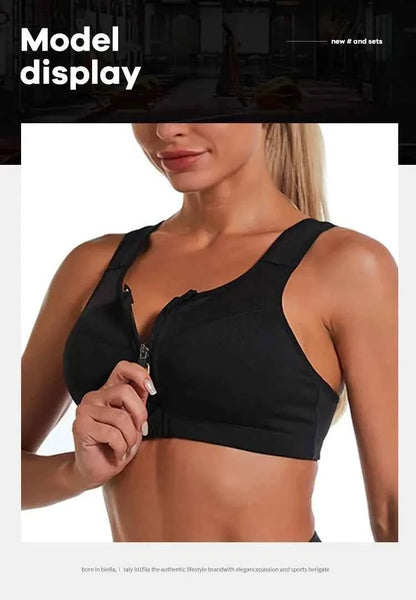 Yoga Fitness Bra Shock-absorbing Sports Bra Breathable and Quick Drying Training Running WOMEN&