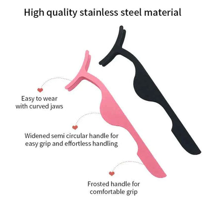 1 Pc False Eyelashes Tweezer Fake Eye Lash Applicator Makeup Tools Auxiliary Curler Mink Eyelashes Professional Tweezer Tools