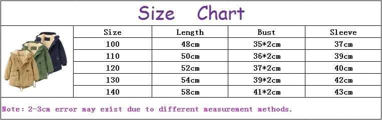 Winter Kids Clothes Plus Velvet Thicken Warm Jacket for Girls Casual Zipper Boys Outerwear Solid Versatile Children&