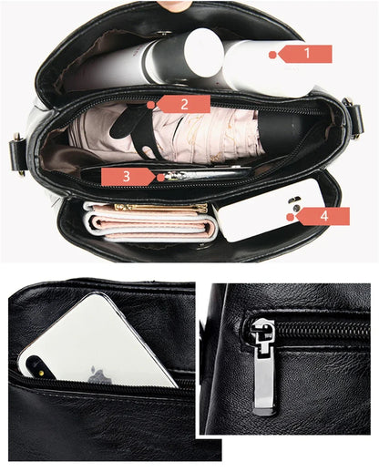 Genuine Brand PU Leather Sac Luxury Handbags Women Bags Designer Shoulder Crossbody Hand Bags for Women 2022 Purses and Handbags