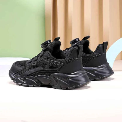New Children Sports Shoes Boy Sneaker Black Mesh Summer Breathable Kids Casual Shoes Boy Running Tennis Running Sneaker