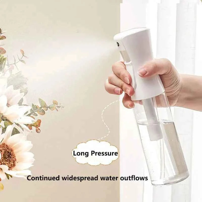 200ml/300ml/500ml High Pressure Continuous Spray Bottle Hair Care Makeup Water Replenishing Spray Bottle Press Mist Spray Bottle