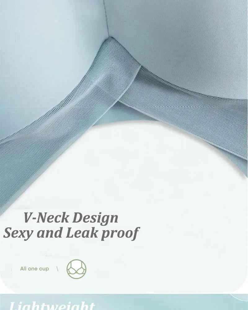 Women Sexy Bra Full Cup Brassiere Female U Back Underwear Lace Splicing Pespective Bralette V Neck Intimates Lingerie Large Size