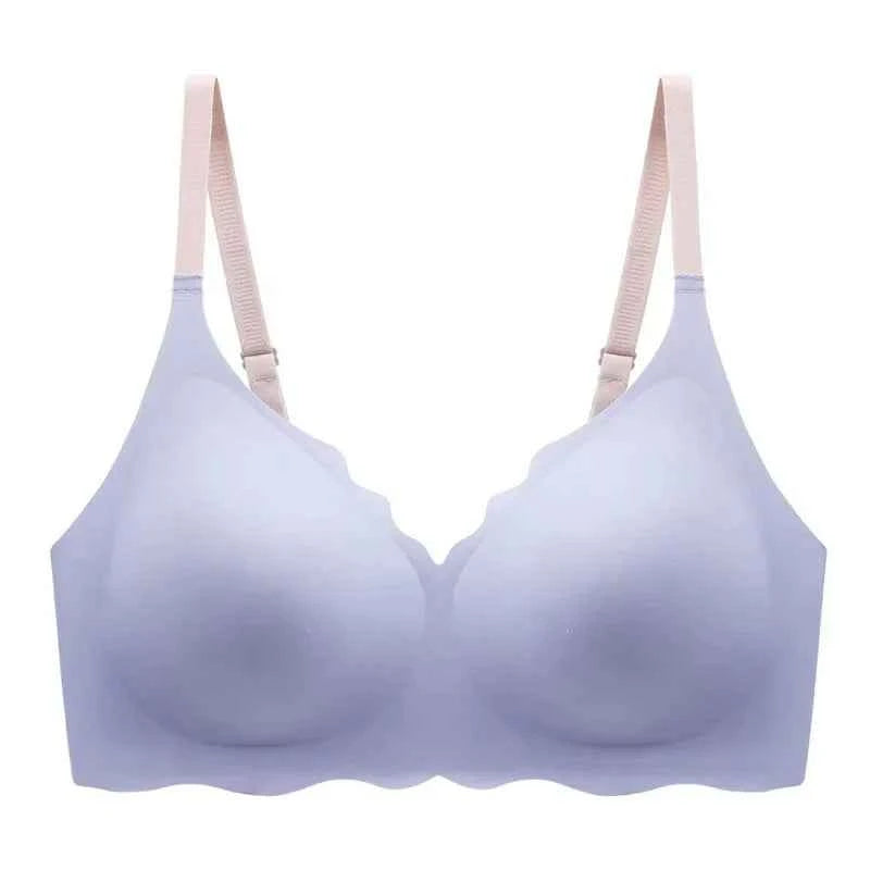 Sexy Seamless Bras For Women Wire Free Push Up Brassiere V Neck Bralette Women&