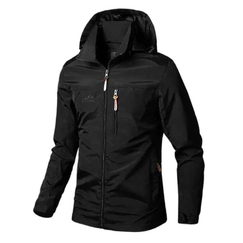 Men’s Waterproof Windbreaker Jacket with Hood – Outdoor &amp; Casual Smart
