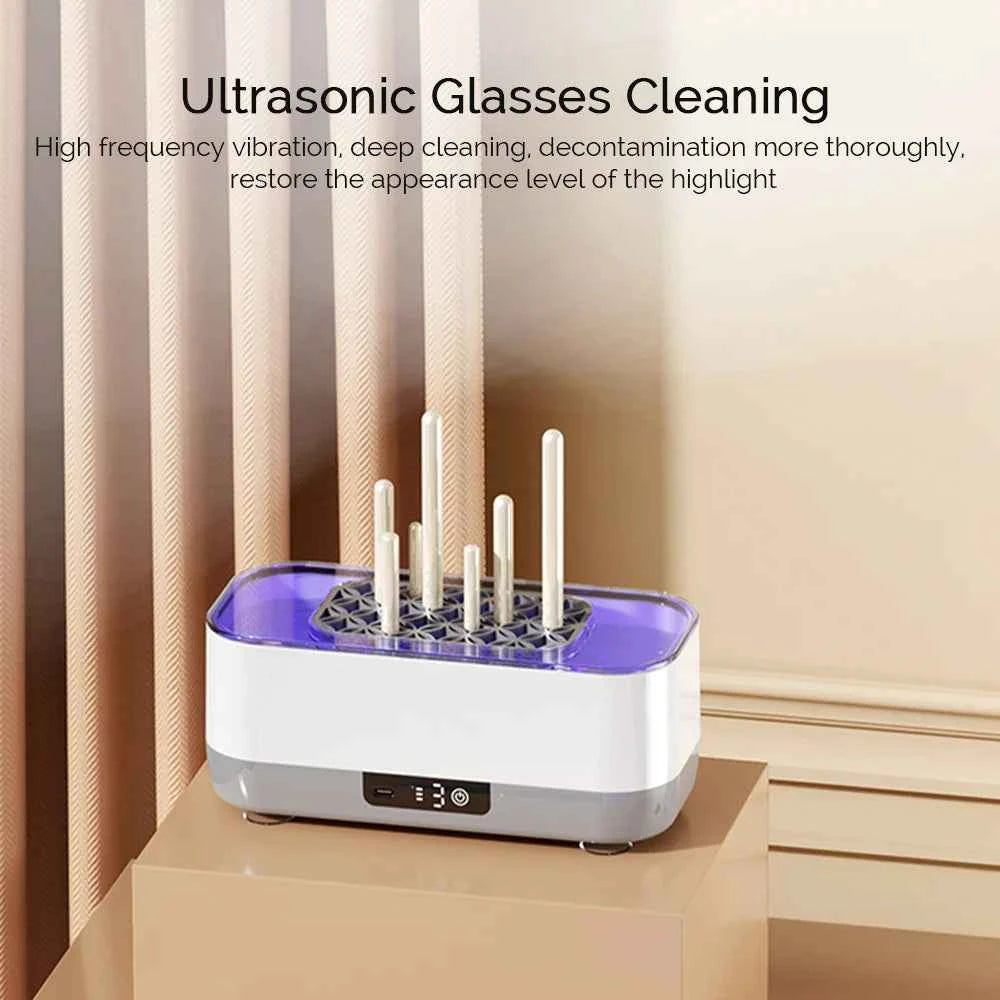 Ultrasonic Glasses Cleaning Ultrasound Jewelry Cleaner Machine High Frequency Ultrasonic Cleaning Bath For Jewelry Makeup Brush