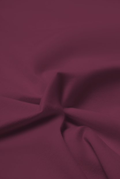 Bevis Long Sleeve Cotton T-shirt - Burgundy