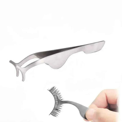 False Eyelash Tweezers Fake Eye Lash Applicator Eyelash Extension Curler Nipper Auxiliary Clip Clamp Makeup Forceps Tools supply