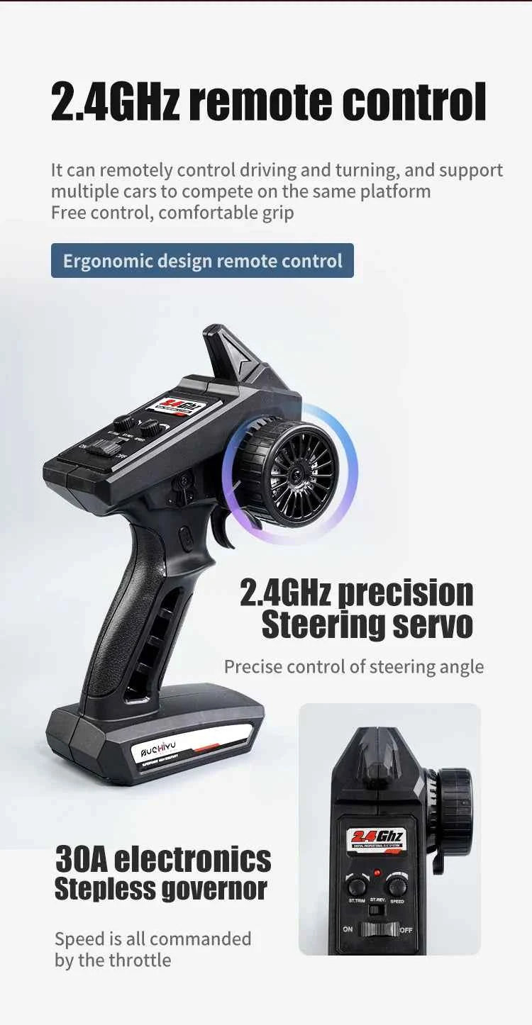 1:16 70KM/H Or 50KM/H 4WD RC Car With LED Remote Control Cars High Speed Drift Monster 4x4 Truck for Kids vs Wltoys 144001 Toys