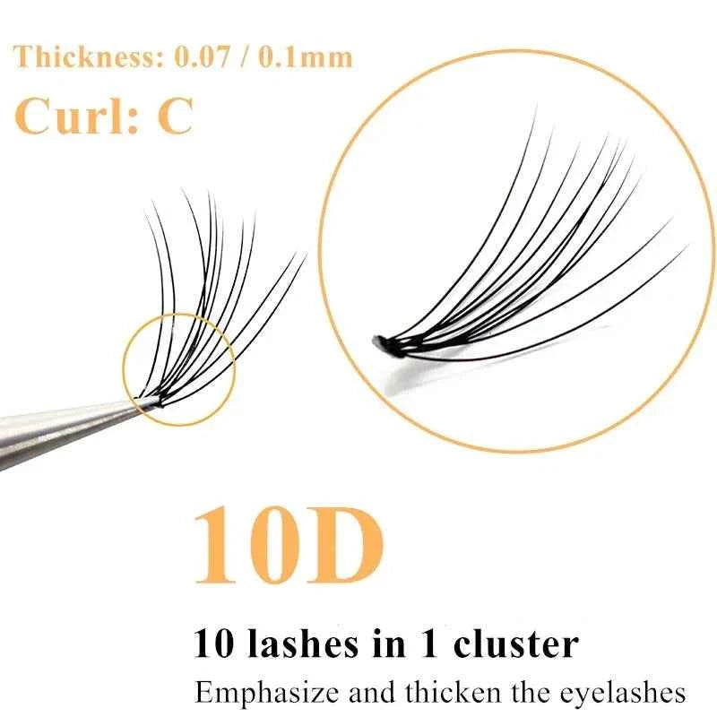 20/30D Mink Eyelashes Natural Eyelash bunches 1 box/60 bundle 3D Russian individual Eyelash Cluster Makeup Tool Lashes Wholesale