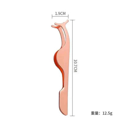 False Eyelash Tweezers Fake Eye Lash Applicator Eyelash Extension Curler Nipper Auxiliary Clip Clamp Makeup Forceps Tools supply