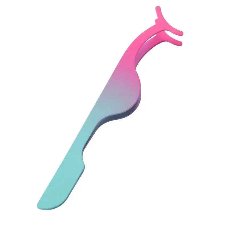 False Eyelash Tweezers Fake Eye Lash Applicator Eyelash Extension Curler Nipper Auxiliary Clip Clamp Makeup Forceps Tools supply