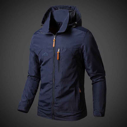Men’s Waterproof Windbreaker Jacket with Hood – Outdoor &amp; Casual Smart