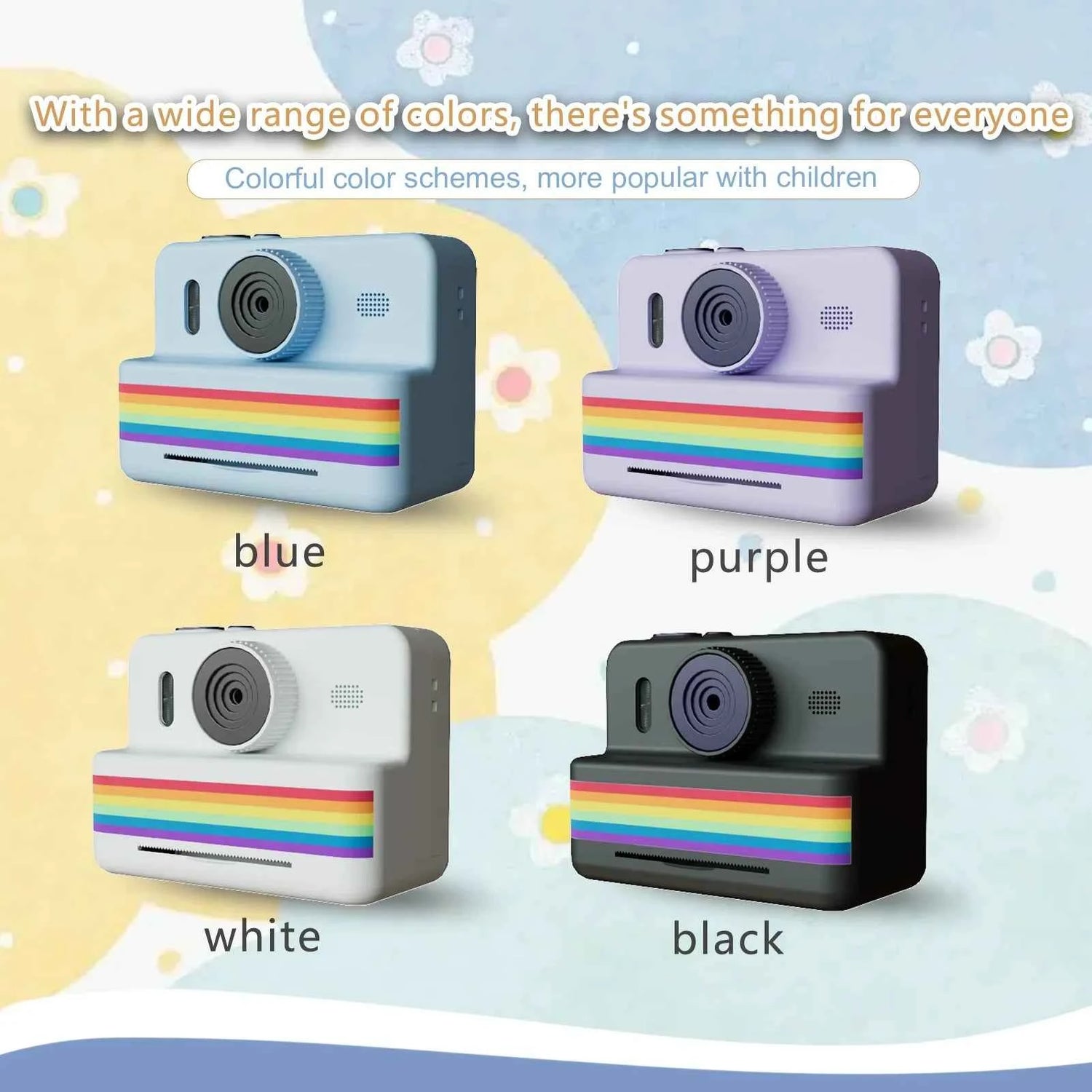 Digital Children Camera For Photography Mini Printer Portable Thermal Instant Print Photo Kids Camera 2.8inch HD Video Toy Gifts