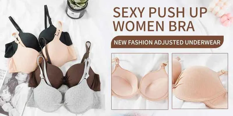 Seamless Bra Sexy Bras For Women Fashion Push Up Lingerie Wireless Bralette Cotton Brassiere  Underwear Female Intimates