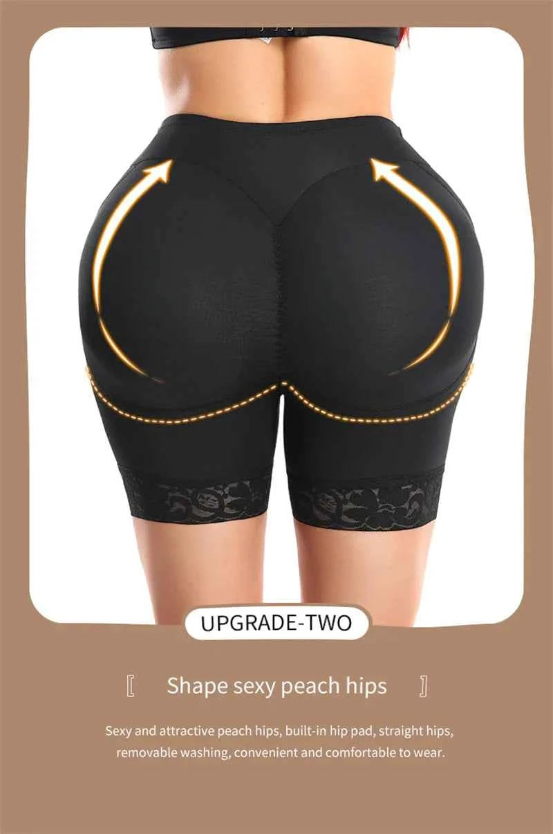 Butt Lifter Shapewear Shorts Women Fake Booty Hip Enhancer Body Shaper Waist Trainer Belly Control Panties Body Shapewear Fajas
