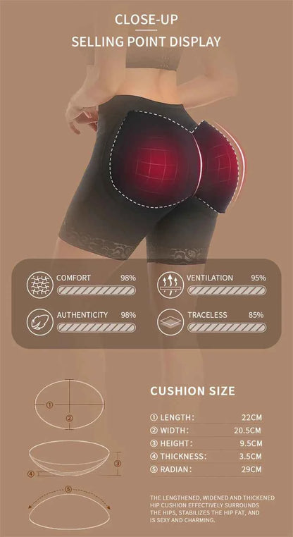 Butt Lifter Shapewear Shorts Women Fake Booty Hip Enhancer Body Shaper Waist Trainer Belly Control Panties Body Shapewear Fajas