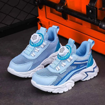 New Children Sports Shoes Boy Sneaker Black Mesh Summer Breathable Kids Casual Shoes Boy Running Tennis Running Sneaker