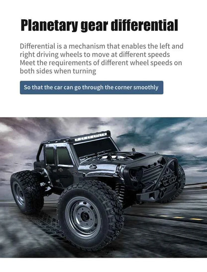 1:16 70KM/H Or 50KM/H 4WD RC Car With LED Remote Control Cars High Speed Drift Monster 4x4 Truck for Kids vs Wltoys 144001 Toys