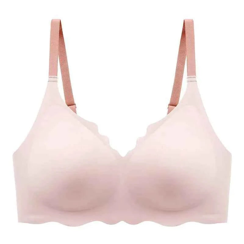 Sexy Seamless Bras For Women Wire Free Push Up Brassiere V Neck Bralette Women&