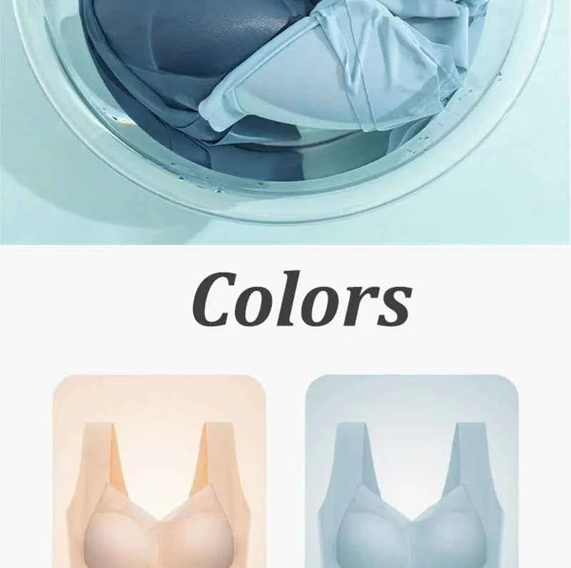 Women Sexy Bra Full Cup Brassiere Female U Back Underwear Lace Splicing Pespective Bralette V Neck Intimates Lingerie Large Size