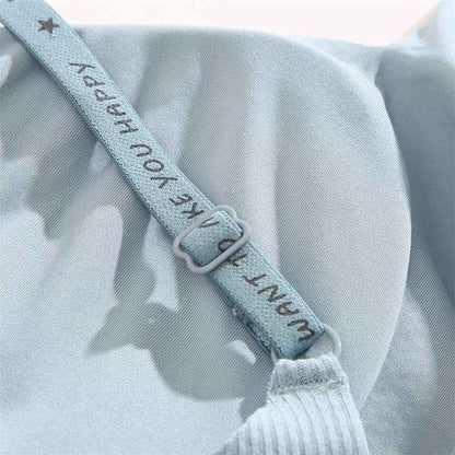 FINETOO Women Wireless Bra Deep V Padded Bralette S-XL Trendy Stripe Knitting Bras Sexy Ladies Brassiere Solid Underwear 6 Color