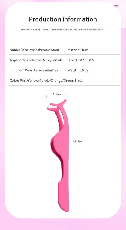 1 Pc False Eyelashes Tweezer Fake Eye Lash Applicator Makeup Tools Auxiliary Curler Mink Eyelashes Professional Tweezer Tools
