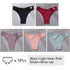 5Pcs/Set Women Cotton Brazilian Panties V Waist Female Underwear Comfortable Underwear Low Rise T-Back Bikini Girls Lingerie New