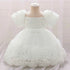 Girls 3D Flower Party Princess Dress for Baby Christmas Gown 1-10 Yrs Birthday Bow Tulle Bridemaid Dresses Wedding Kids Clothing