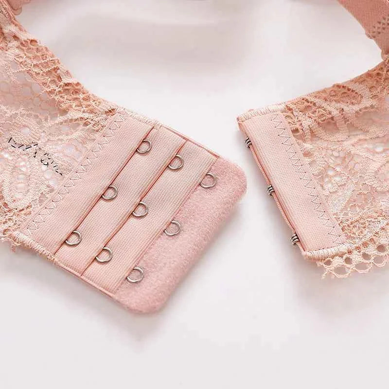 Lace Bra for Women Big Cup 1/2 Sexy Floral Underwire Underwear Ladies Push Up Thin Bra Half Cup 36-42C Black Gather Brassiere