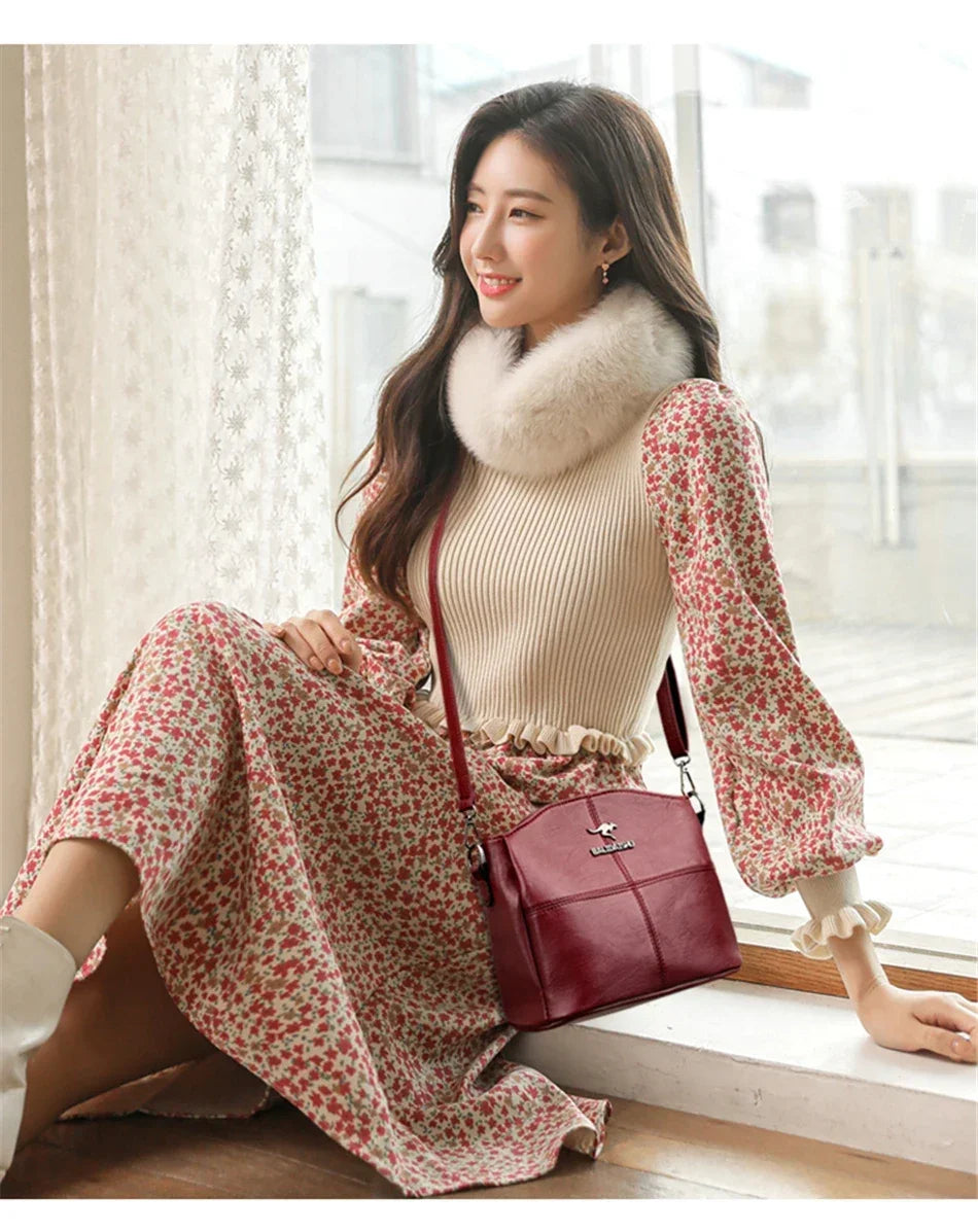 Genuine Brand PU Leather Sac Luxury Handbags Women Bags Designer Shoulder Crossbody Hand Bags for Women 2022 Purses and Handbags