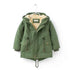 Winter Kids Clothes Plus Velvet Thicken Warm Jacket for Girls Casual Zipper Boys Outerwear Solid Versatile Children&