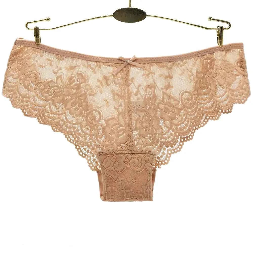 Women Briefs Sexy Full Lace Panties Hollow Out Low-waist Female Shorts Soft Solid Color Breathable Underwear Fast Ship 3pcs/lots