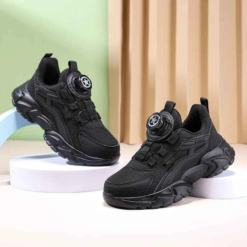 New Children Sports Shoes Boy Sneaker Black Mesh Summer Breathable Kids Casual Shoes Boy Running Tennis Running Sneaker