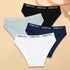 FINETOO 4Pcs Cotton Striped Underwear Women&