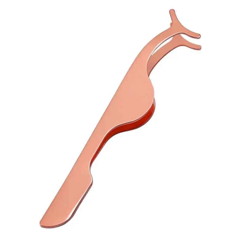 False Eyelash Tweezers Fake Eye Lash Applicator Eyelash Extension Curler Nipper Auxiliary Clip Clamp Makeup Forceps Tools supply