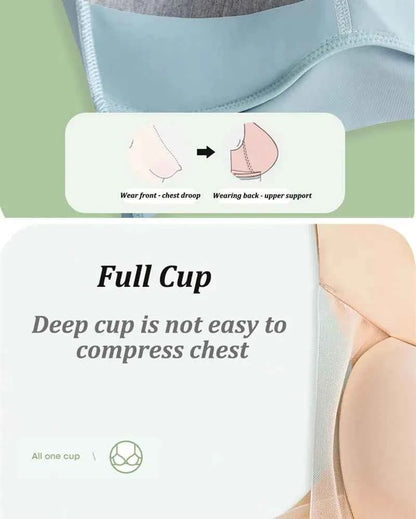 Women Sexy Bra Full Cup Brassiere Female U Back Underwear Lace Splicing Pespective Bralette V Neck Intimates Lingerie Large Size