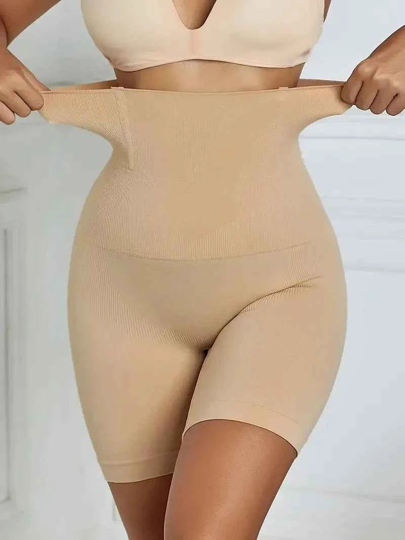 High Waist Shaping Boyshort Panties, Tummy Control Butt Lifting Slim Shorts, Women&