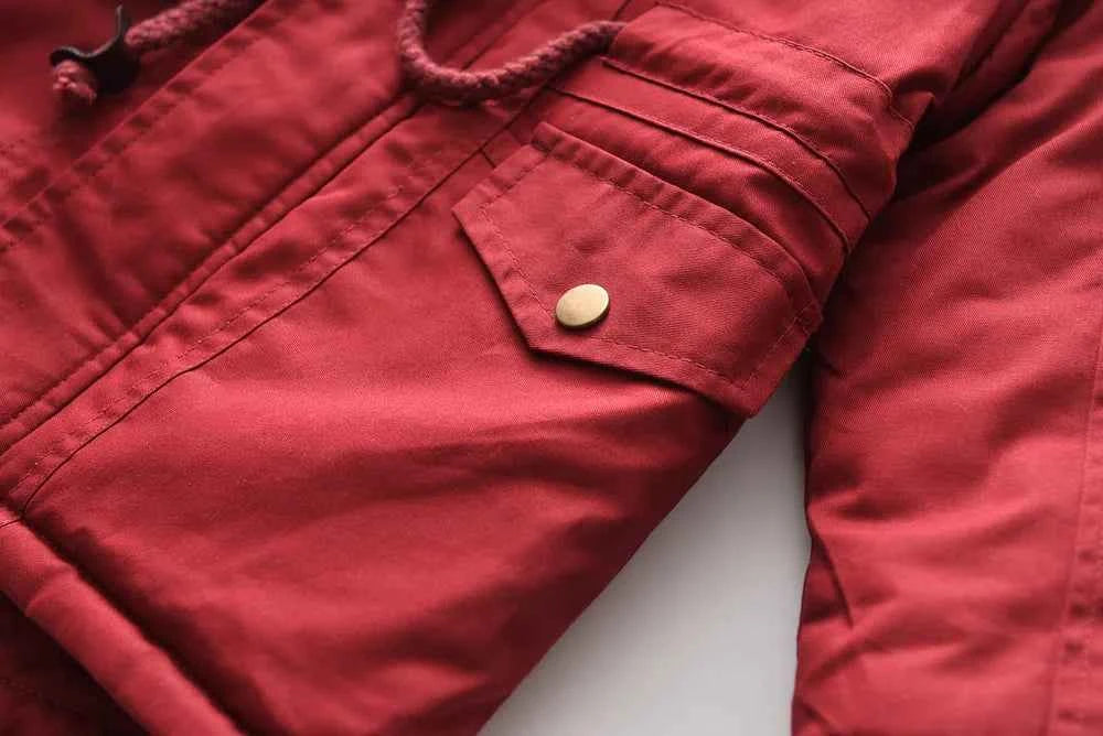 Winter Kids Clothes Plus Velvet Thicken Warm Jacket for Girls Casual Zipper Boys Outerwear Solid Versatile Children&