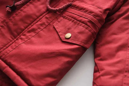 Winter Kids Clothes Plus Velvet Thicken Warm Jacket for Girls Casual Zipper Boys Outerwear Solid Versatile Children&