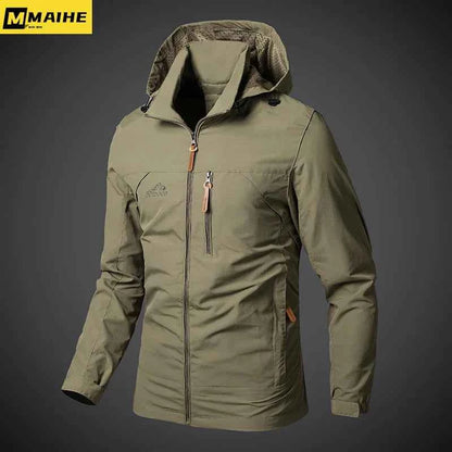 Men’s Waterproof Windbreaker Jacket with Hood – Outdoor &amp; Casual Smart