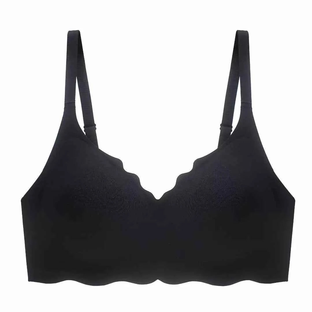 Sexy Seamless Bras For Women Wire Free Push Up Brassiere V Neck Bralette Women&