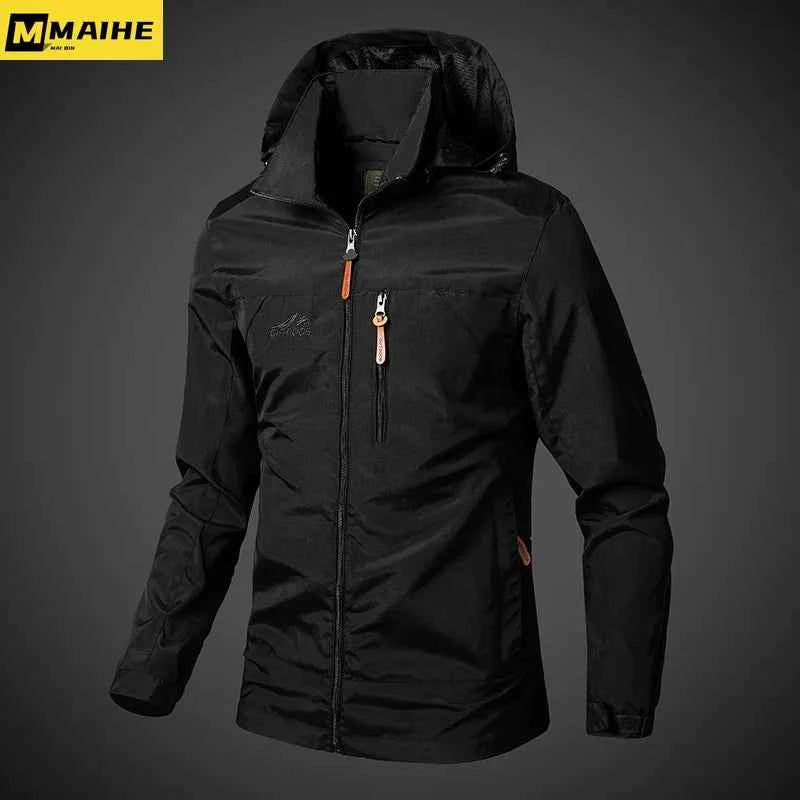 Men’s Waterproof Windbreaker Jacket with Hood – Outdoor &amp; Casual Smart