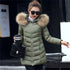 Winter Warm Fur Collar Hooded Women&