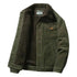 Men’s Corduroy Fleece-Lined Winter Jacket – Warm Casual Coat, Retro Korean Style in Grey, Green, Coffee & Tan