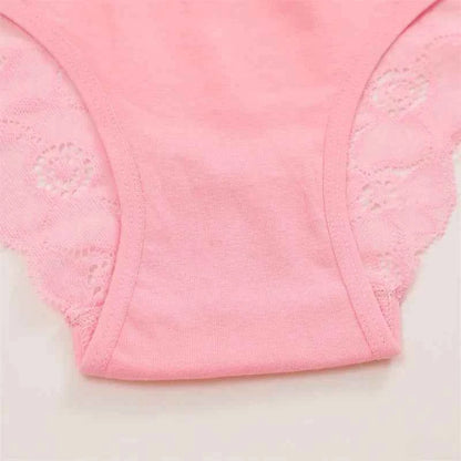 3PC/Set Women Sexy Lace Panties Low Rise Hollow Out Briefs Floral Transparent Underwear for Feamale Elastic Straps Soft Lingerie